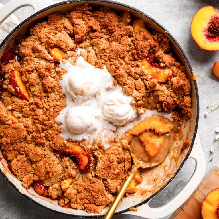The Best GlutenFree Vegan Peach Cobbler The All Natural Vegan