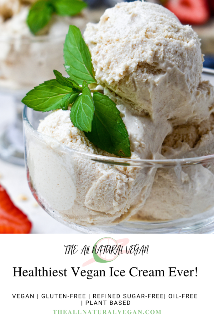 vegan healthy ice cream refined sugar-free