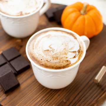 vegan pumpkin hot chocolate