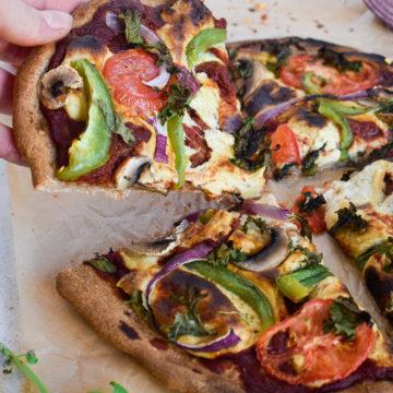 oil-free vegan pizza