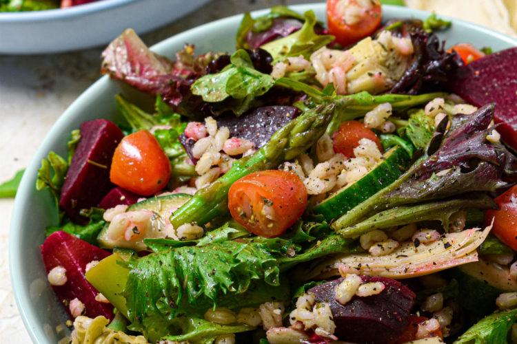 vegan summer grain salad