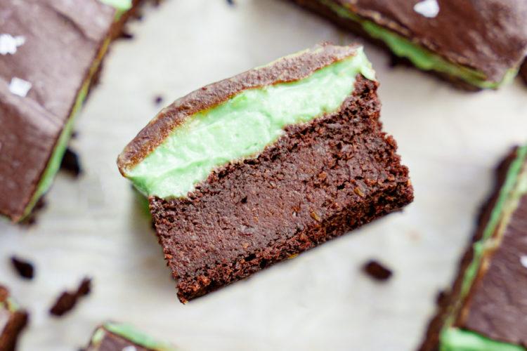 vegan mint chocolate brownies