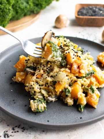 winter vegetable risotto