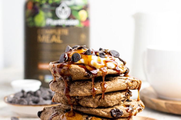 vegan chocolate pancakes