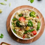 oil-free vegan fried rice