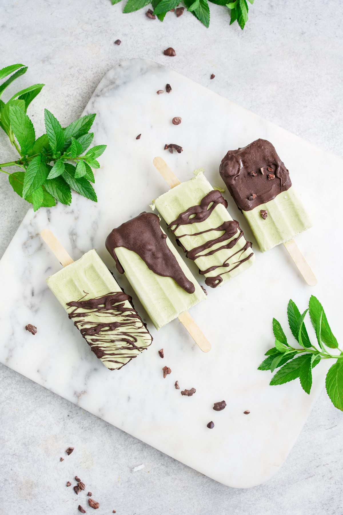 Mint Chocolate Chip Ice Cream (with essential oils), The Unrefined Kitchen