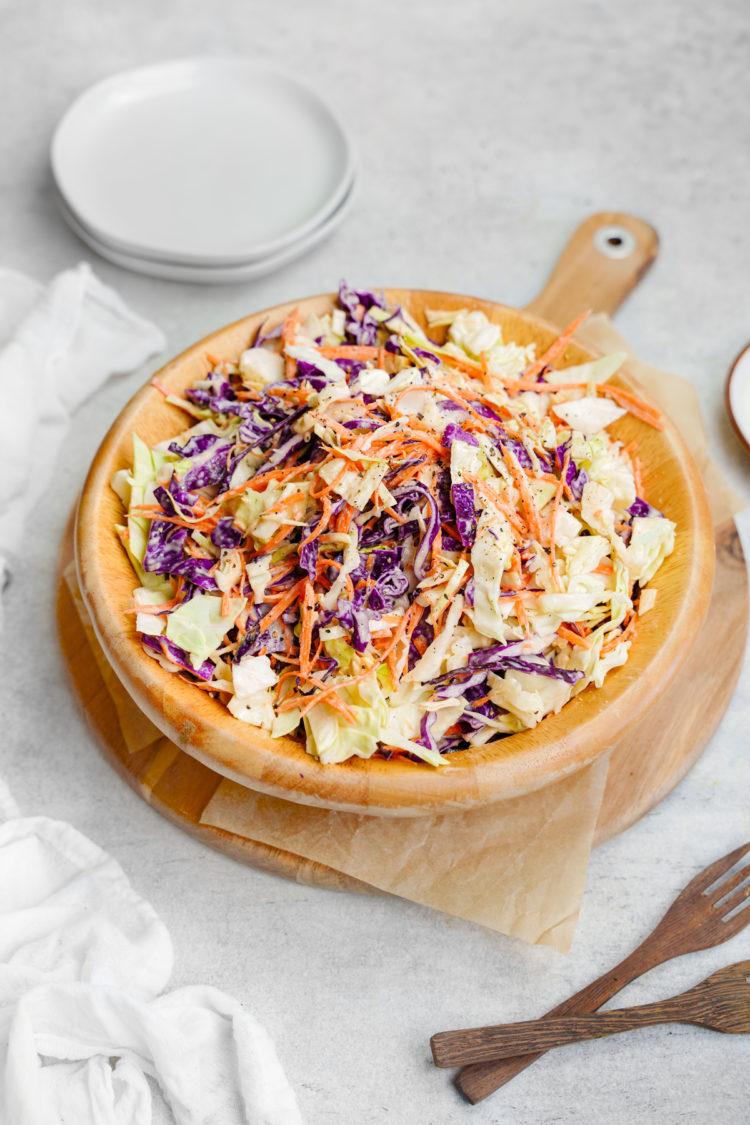healthy vegan coleslaw recipe