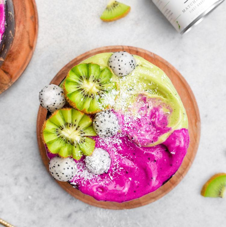 Dragon Fruit Matcha Smoothie Bowl The All Natural Vegan