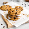 healthy vegan chocolate chip cookies