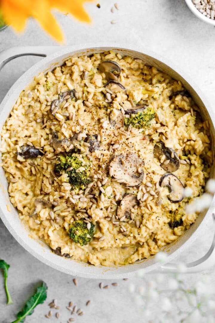 Sunflower Risotto Sunflower Seed Risotto - The All Natural Vegan