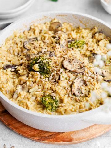 sunflower seed risotto