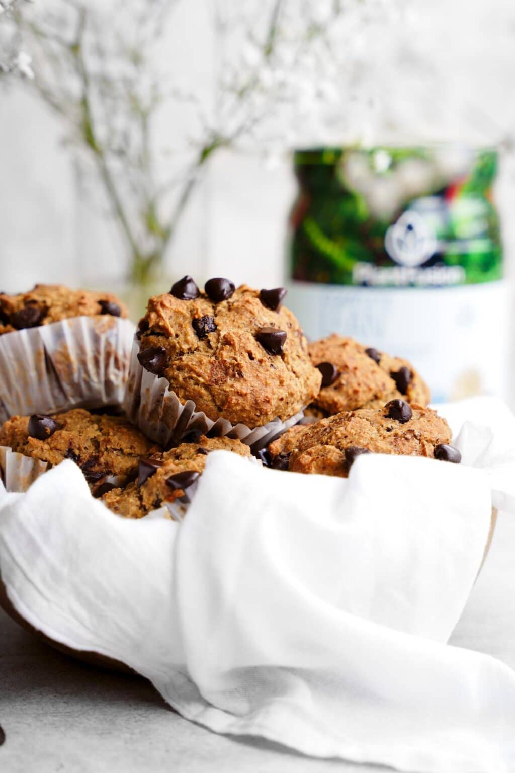 Healthy Banana Chocolate Chip Protein Muffins The All Natural Vegan