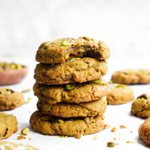 vegan pistachio cookies featured image