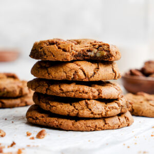 vegan candied pecan cookies