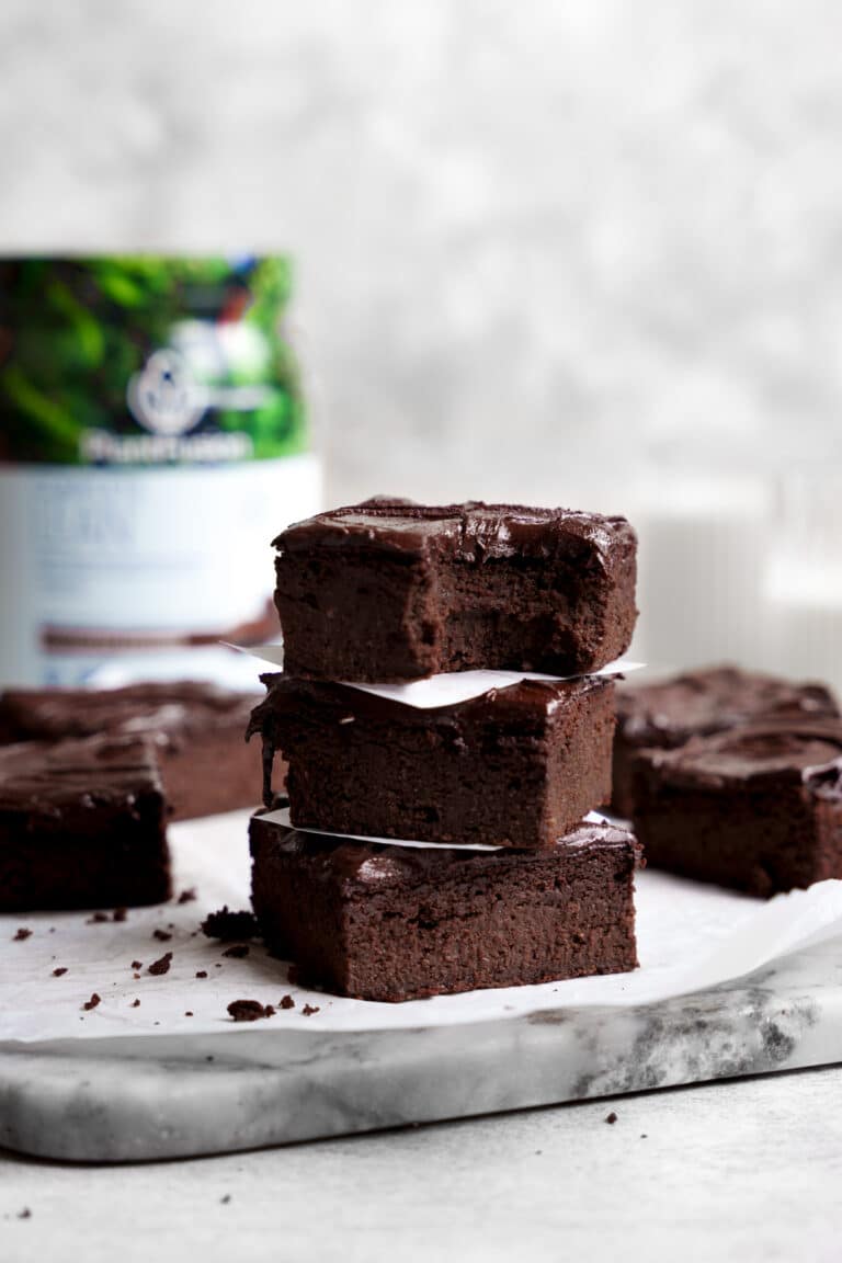 Fudgy GlutenFree Vegan Protein Brownies The All Natural Vegan