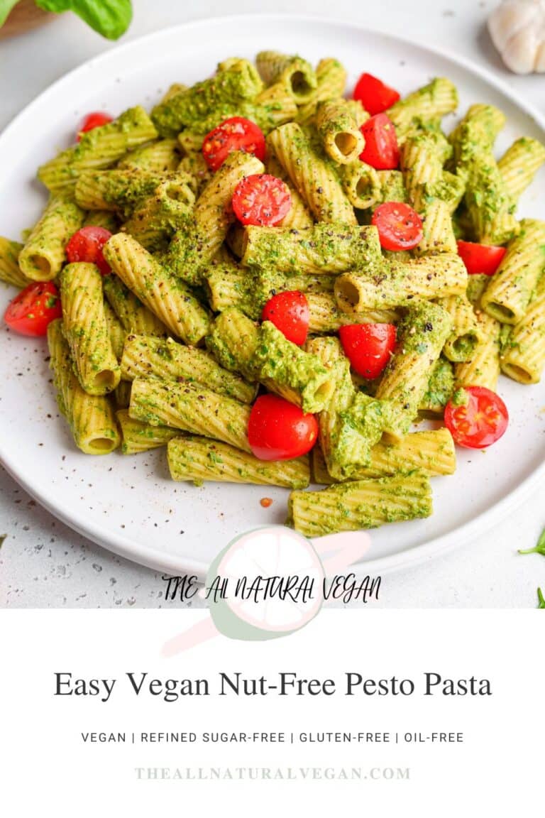 Easy Vegan Nut Free Pesto Pasta The All Natural Vegan