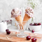 cherry almond ice cream featured image