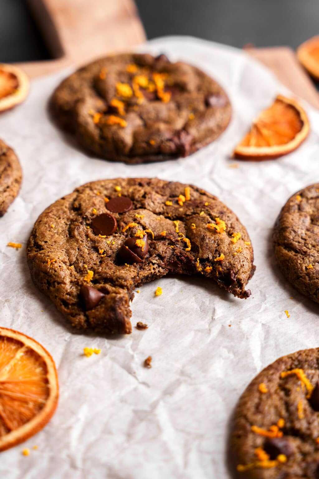 Double Chocolate Orange Cookies - The All Natural Vegan