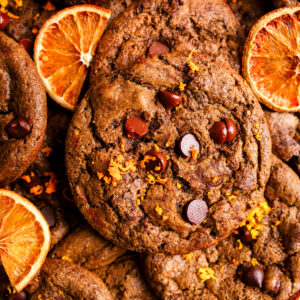 chocolate orange cookies featured image