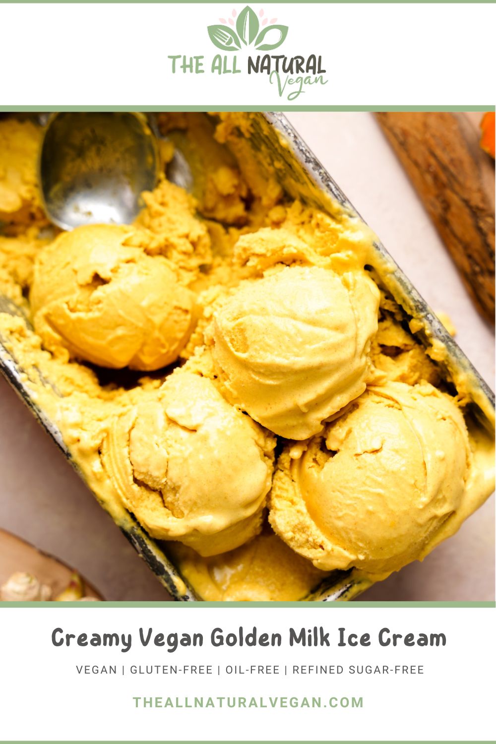 recipe card stating this recipe is vegan, gluten-free, oil-free, and refined sugar-free
