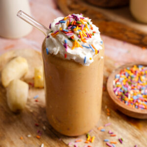 birthday cake smoothie featured image