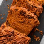 vegan pumpkin bread featured image