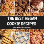 vegan cookie recipes featured image